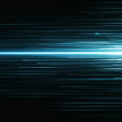 Abstract visualization of fast data streams representing lead acceleration